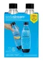 SodaStream Fuse Lot de 2 bouteilles de 1 L en plastique sans BPA compatibles lave-vaisselle pour Soda Maker Duo Spirit One Touch Play Source Power