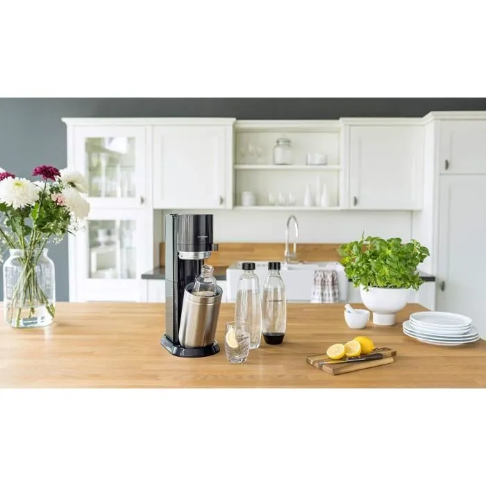 SodaStream Fuse Lot de 2 bouteilles de 1 L en plastique sans BPA compatibles lave-vaisselle pour Soda Maker Duo Spirit One Touch Play Source Power SodaStream Fuse Lot de 2 bouteilles de 1 L en plastique sans BPA compatibles lave-vaisselle pour Soda Maker Duo Spirit One Touch Play Source Power