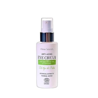 Alma Secret Crème Anti-Âge pour les Yeux aux Extraits Botaniques d'Avocat, de Thé Vert et de Caféine 30 ml