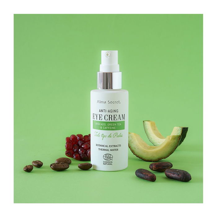 Alma Secret Crème Anti-Âge Yeux Avocat, Thé Vert, Caféine - Soin Naturel 30 ml Alma Secret Crème Anti-Âge Yeux Avocat, Thé Vert, Caféine - Soin Naturel 30 ml
