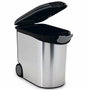 Curver Conteneur à croquettes aspect métal 35L - 12kg - Blanc et argenté