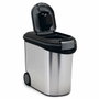 Curver Conteneur à croquettes aspect métal 35L - 12kg - Blanc et argenté