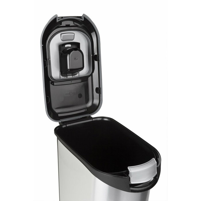 Curver Conteneur à croquettes aspect métal 35L - 12kg - Blanc et argenté