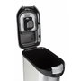 Curver Conteneur à croquettes aspect métal 35L - 12kg - Blanc et argenté