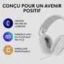 Logitech Zone Vibe 100 Casque sans fil Blanc cassé