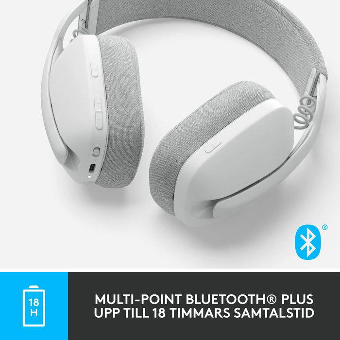 Logitech Zone Vibe 100 Casque sans fil Blanc cassé