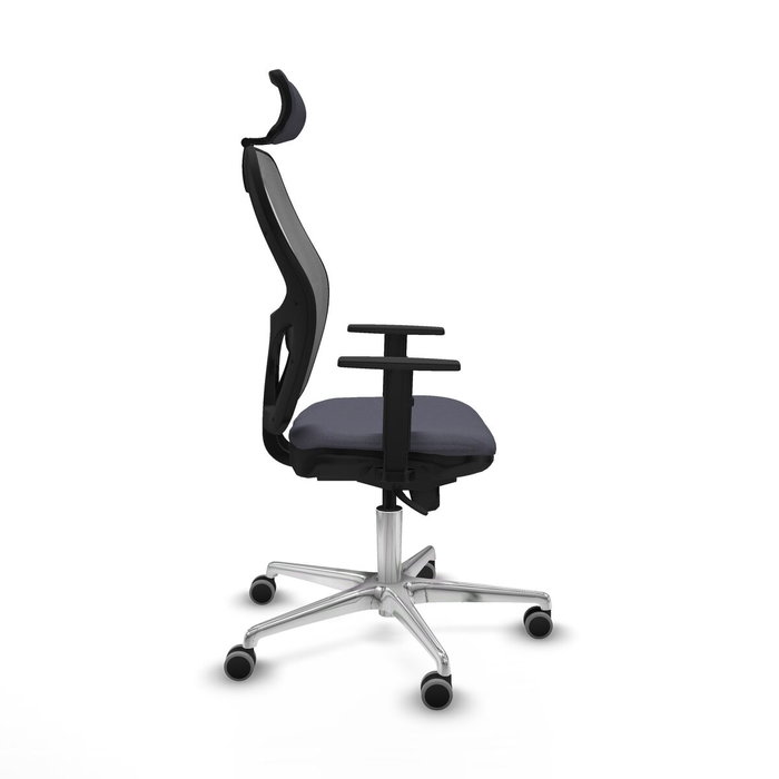 Piqueras y Crespo 1D086G2 Chaise de Bureau avec Appui-tête Gris foncé