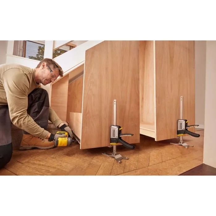 Stanley FMHT83552-1 Outil de montage, capacité 150 kg, pour levage et serrage, utilisation intuitive à une main, noir