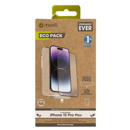 Muvit for Change Housse et Protecteur pour iPhone 15 Pro Max Recycletek