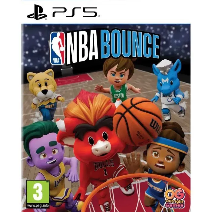 Just For Games NBA Bounce - Jeu vidéo de basket PS5, jeu arcade innovant avec matchs dynamiques et gameplay captivant Just For Games NBA Bounce - Jeu vidéo de basket PS5, jeu arcade innovant avec matchs dynamiques et gameplay captivant