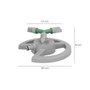 SATURNIA Asperseur rotatif en plastique à 3 bras