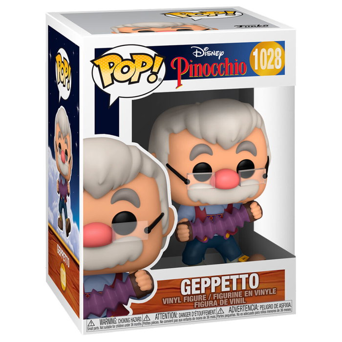 FUNKO Disney Pinocchio Geppetto with Accordion Pop Figure
