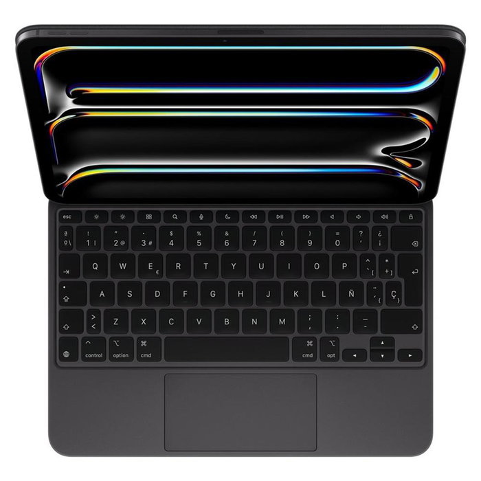 Apple Magic Keyboard pour iPad - Clavier sans fil QWERTY Espagnol avec Rétroéclairage et Trackpad - Noir Apple Magic Keyboard pour iPad - Clavier sans fil QWERTY Espagnol avec Rétroéclairage et Trackpad - Noir