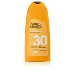 Institut Espagnol Lotion Solaire Aloe Vera Spray SPF 30 Haute Protection Visage et Corps 300 ml - Résiste à l'Eau - Pour Peaux Sensibles