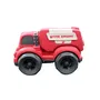 Lexibook Mini Voitures Police et Camion de Pompiers 2 Jouets en Plastique Recyclable pour Bébé 18 Mois - Rouge et Bleu - Garantie 2 Ans