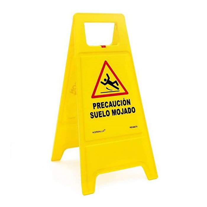Normaluz Panneau de Précaution Sol Mouillé 62 cm Hauteur - Jaune/Rouge/Noir 30x21x62 cm Normaluz Panneau de Précaution Sol Mouillé 62 cm Hauteur - Jaune/Rouge/Noir 30x21x62 cm
