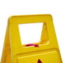 Normaluz Panneau de Précaution Sol Mouillé 62 cm Hauteur - Jaune/Rouge/Noir 30x21x62 cm