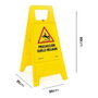 Normaluz Panneau de Précaution Sol Mouillé 62 cm Hauteur - Jaune/Rouge/Noir 30x21x62 cm