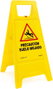 Normaluz Panneau de précaution sol mouillé jaune 62 cm