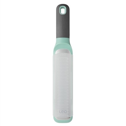 Berghoff 3950205 Rallador Zester Vert - Râpe en acier inoxidable avec manche ergonomique et base antidérapante pour agrumes, épices, fromage