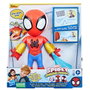 Hasbro Figure Électronique Spider-Man Avengers F8317 25 cm avec Sons, Projectiles, Téléaraignée et Poitrine Lumineuse + Cible Green Goblin