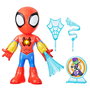 Hasbro Figure Électronique Spider-Man Avengers F8317 25 cm avec Sons, Projectiles, Téléaraignée et Poitrine Lumineuse + Cible Green Goblin