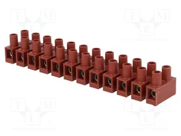 BM GROUP Barrette de jonction d'alimentation marron 400V