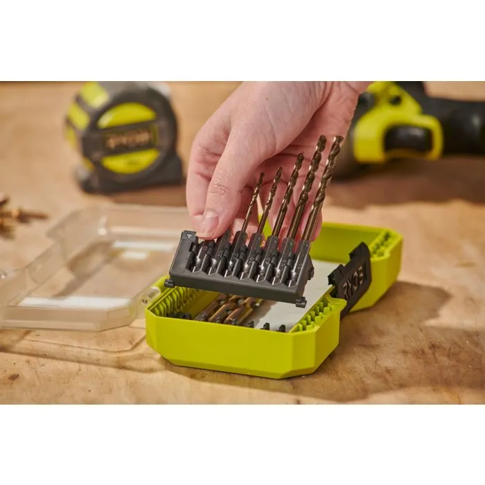 Ryobi Coffret de 10 forets métal HSS-G Cobalt RX - Ø 1 à 8 mm Ryobi Coffret de 10 forets métal HSS-G Cobalt RX - Ø 1 à 8 mm