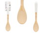Kinvara Pala Cuillère Bambou Blanc 32 x 6 x 1,2 cm (Set de 24)