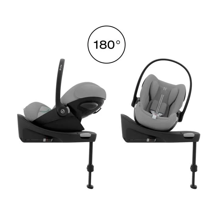 Cybex Siège auto i-Size Cloud G Plus - Groupe 0+ (Naissance à 13 kg / 40-87 cm) - Conforme R129/03, testé ADAC - Coloris Stone Grey