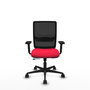 PIQUERAS Y CRESPO Chaise Haches Synchrone/Traslack Rouge Maille Noir