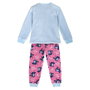 Stitch Pyjama Long en Velours Polyester avec Aplicaciones, Couleur Bleu Clair, Taille 10 Ans (Référence: Pijama largo velour poly aplicaciones stitch 10 años)