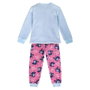 Stitch Pyjama Long en Velours Polyester avec Aplicaciones, Couleur Bleu Clair, Taille 10 Ans (Référence: Pijama largo velour poly aplicaciones stitch 10 años)