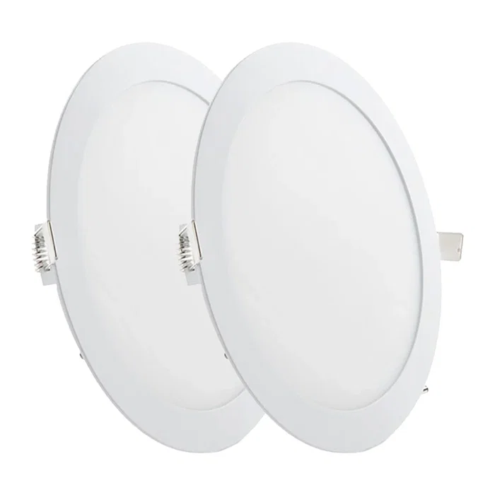 greenice Pack de 2 plaques LED circulaires 20W 2000Lm 6000K Blanc Froid