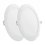 greenice Pack de 2 plaques LED circulaires 20W 2000Lm 6000K Blanc Froid
