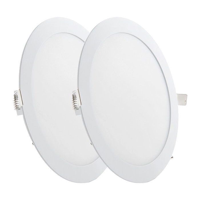 Pack de 2 panneaux LED circulaires 20W 2000lm 6000K Blanc Froid GR-RDP15-20W-CW-PK2-AP