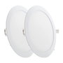 Pack de 2 panneaux LED circulaires 20W 2000lm 6000K Blanc Froid GR-RDP15-20W-CW-PK2-AP