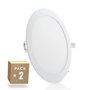 Pack de 2 panneaux LED circulaires 20W 2000lm 6000K Blanc Froid GR-RDP15-20W-CW-PK2-AP