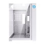 Hiditec Boîtier PC Gaming ATX Sky White, double vitre trempée, USB 3.1 Type-C, jusqu'à 360 mm
