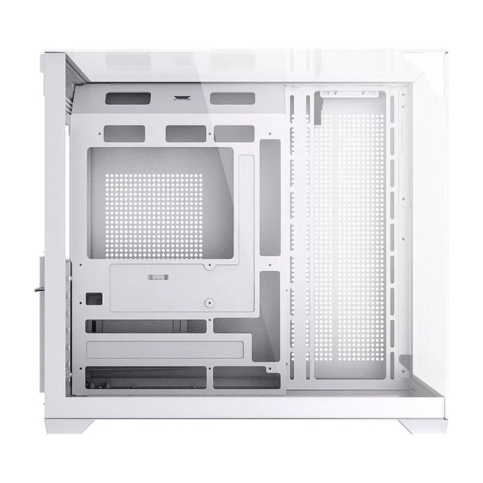 Hiditec Boîtier PC Gaming ATX Sky White, double vitre trempée, USB 3.1 Type-C, jusqu'à 360 mm