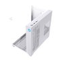 Hiditec Boîtier PC Gaming ATX Sky White, double vitre trempée, USB 3.1 Type-C, jusqu'à 360 mm