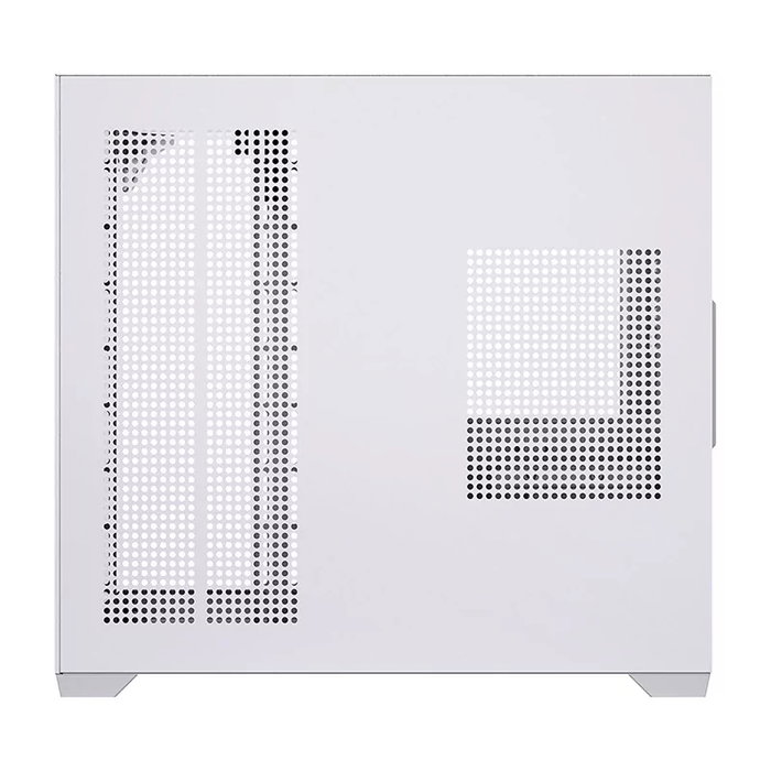 Hiditec Boîtier PC Gaming ATX Sky White, double vitre trempée, USB 3.1 Type-C, jusqu'à 360 mm