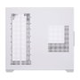 Hiditec Boîtier PC Gaming ATX Sky White, double vitre trempée, USB 3.1 Type-C, jusqu'à 360 mm