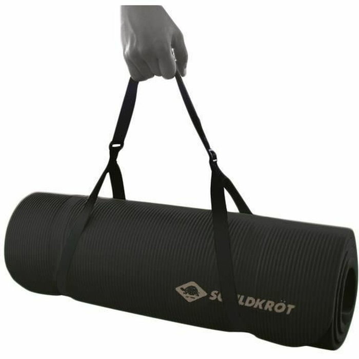 Schildkröt Tapis de fitness noir 15 mm 183 x 61 cm