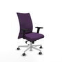 Piqueras Y Crespo Chaise Albacete Confidente, Tissu Violet, Mécanisme Synchrone