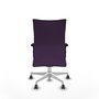 Piqueras Y Crespo Chaise Albacete Confidente, Tissu Violet, Mécanisme Synchrone