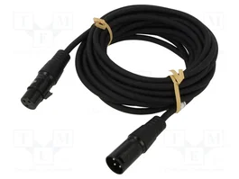 GOOBAY Câble XLR mâle 3pin vers XLR femelle 3pin 5m