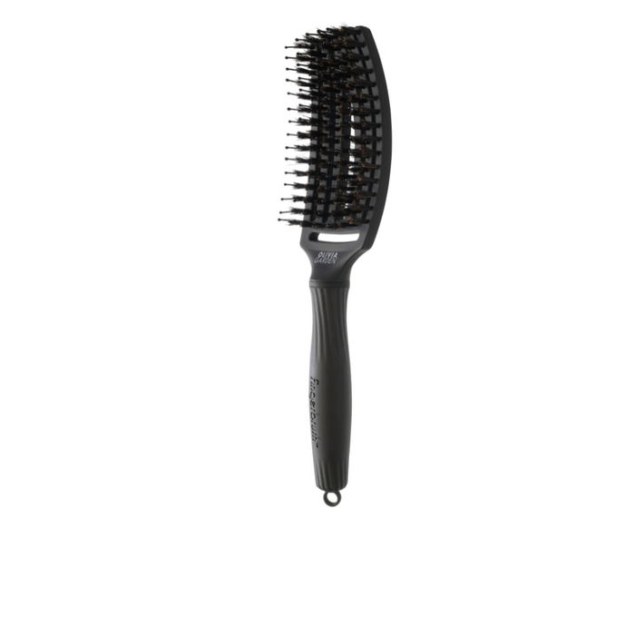 Olivia Garden Brosse à Cheveux Finger Brush Full Black Medium Combo Poils Sanglier & Nylon #M - 1 pièce