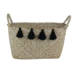 Home Deco Factory Panier tressé avec anses 27x17,5x17 cm