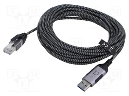 GOOBAY Câble slim USB 3.0 vers RJ45, 5m, Cat 6